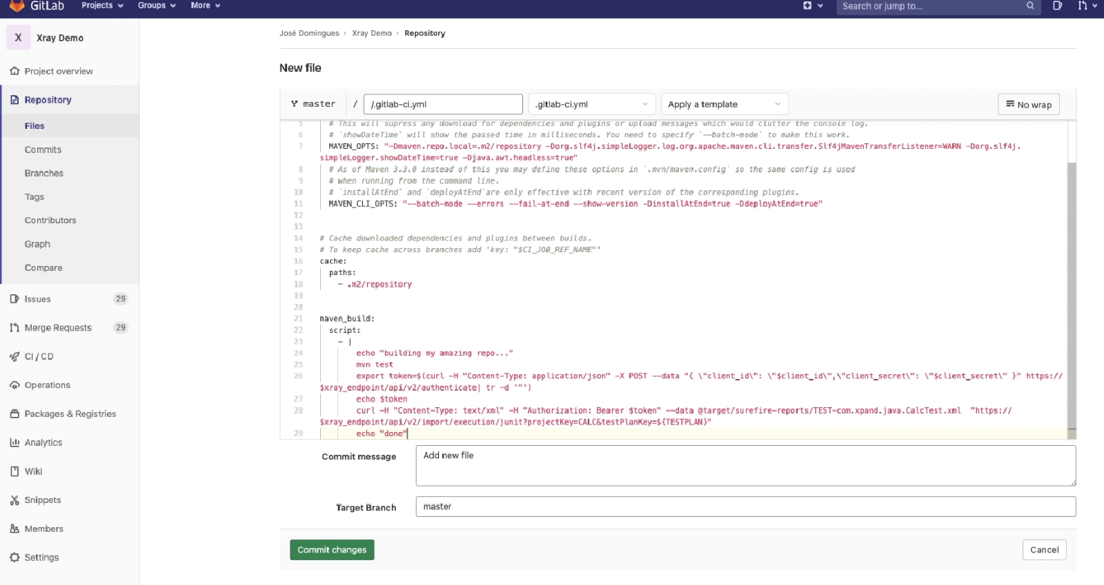 Dépôt GitLab