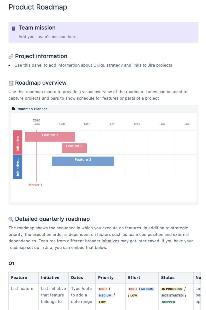 Produkt-Roadmap
