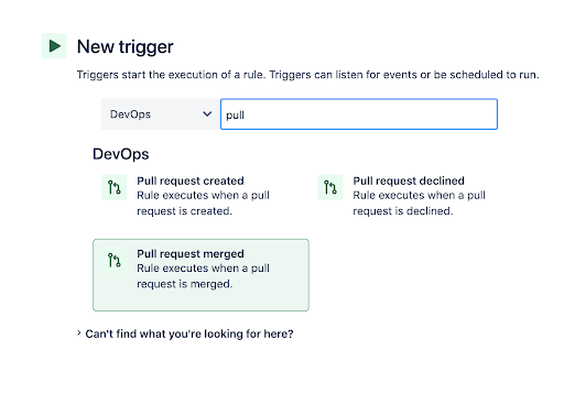 Stap 2 bij het toevoegen van een automation met Jira