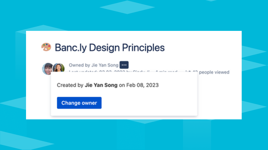 Cambia el propietario de una página en Confluence