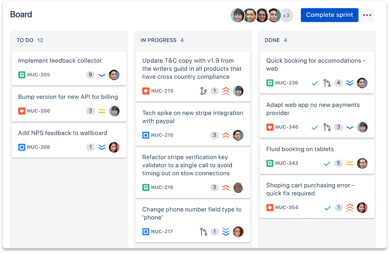 Board Kanban in Jira.