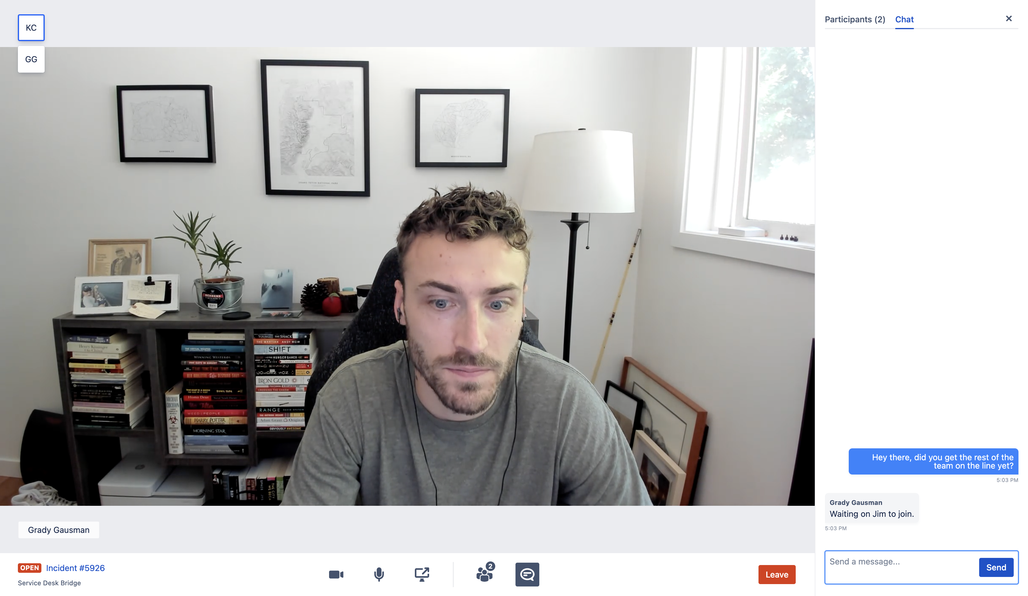 Téléconférences vidéo en direct en cas d'incident dans Jira Service Management