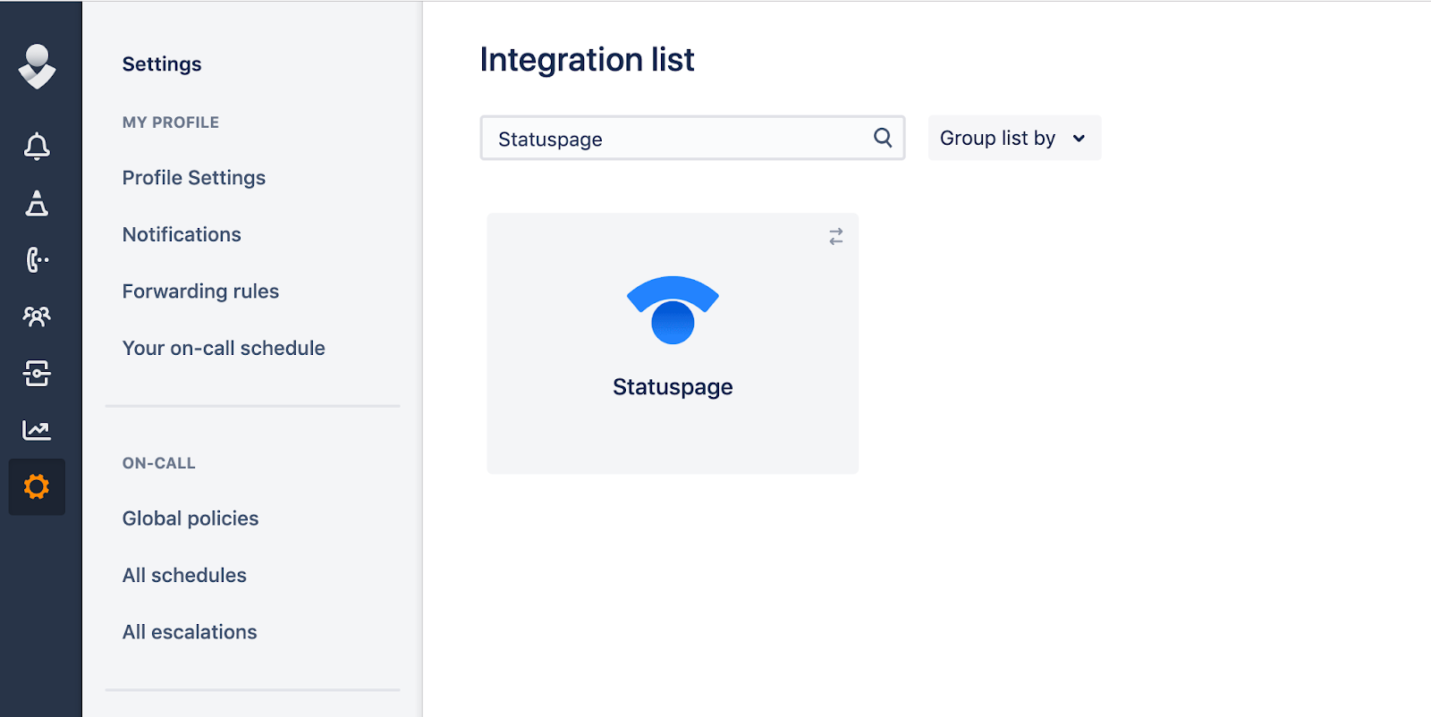 Integratielijst van Opsgenie
