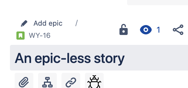 Una story senza epic