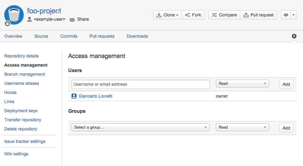 Migrazione Git: gestione degli accessi dei repository Git