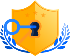 Scudo della sicurezza con chiave