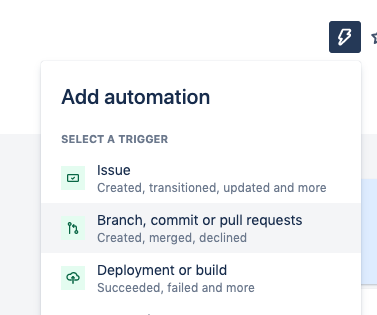 Paso 1 para añadir automatización en la página del proyecto de Jira